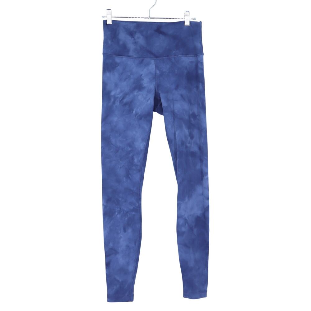 Lululemon Wunder Train 28" Leggings Diamond Dye Shade Naval Blue Women's 8